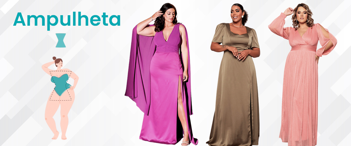 Dicas de Vestido de Festa Plus Size para cada tipo de corpo - Moda Maior