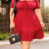 Vestido Ciganinha em Crepe Plus Size