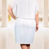 Vestido Blusê Plus Size em Renda e Chiffon com bordados