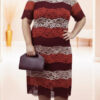 Vestido curto Plus SIze em Renda Composê 3 cores