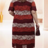 Vestido curto Plus SIze em Renda Composê 3 cores
