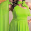 Vestido Festa Ombro Só 2 Formas Plus Size