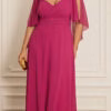 Vestido Festa Madrinhas Decote Princesa Plus Size