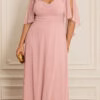 Vestido Festa Madrinhas Decote Princesa Plus Size