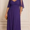 Vestido Festa Madrinhas Decote Princesa Plus Size