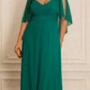 Vestido Festa Madrinhas Decote Princesa Plus Size