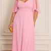 Vestido Festa Madrinhas Decote Princesa Plus Size