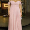 Vestido Festa Madrinhas Detalhe Vazado Plus Size