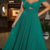 Vestido Festa Madrinhas Detalhe Vazado Plus Size