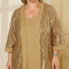 Conjunto de Festa 3 Peças Plus Size
