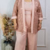 Conjunto de Festa Plus Size 3 Peças
