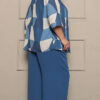 Conjunto com Kimono Estampado Plus Size