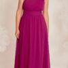 Vestido de Festa Ombro Só com Aplicação Plus Size