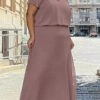Vestido Festa Blusê Bordado Plus SIze