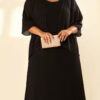 Vestido Festa com Cardigã Bordado Plus Size