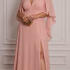 Vestido Festa Mangas Bico Plus Size