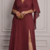 Vestido Festa Mangas Bico Plus Size