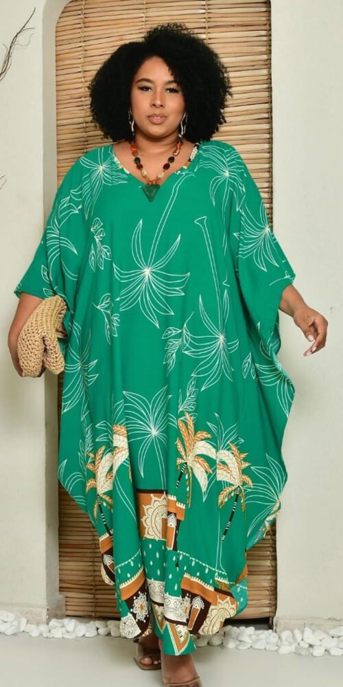 Kaftan Toque de Seda Plus Size