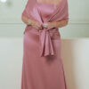 Vestido Festa com Echarpe Plus Size