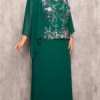 Vestido Festa Detalhe Renda com Cardigã Plus Size