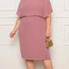 Vestido Festa Plus Size Blusê Midi