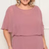 Vestido Festa Plus Size Blusê Midi