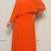 Vestido Festa com Capa Bordada à Mão Plus Size