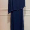 Vestido Festa com Capa Bordada à Mão Plus Size