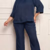 Conjunto 2 peças em Poli Linho Plus Size