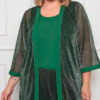 Conjunto Festa 3 peças em Lurex Plus Size