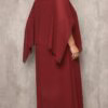 Vestido Festa Capa Longa Bordada Plus Size