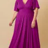 Vestido Festa Mangas Sino Plus Size