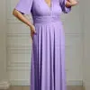 Vestido Festa Mangas Sino Plus Size