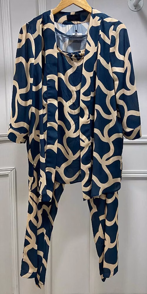 Conjunto Pantalona 3 Peças Plus Size