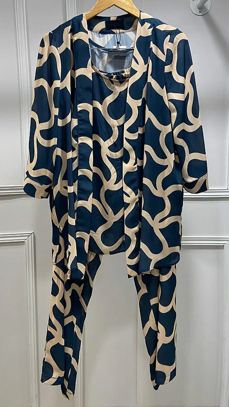Conjunto Pantalona 3 Peças Plus Size