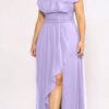 Vestido Festa Tule Babados Plus Size