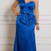Vestido para Festa ombro Só com Laço Plus Size