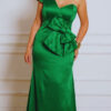 Vestido para Festa ombro Só com Laço Plus Size