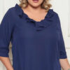 Blusa Babados em Crepe Plus Size
