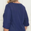 Blusa Babados em Crepe Plus Size