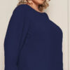Blusa Manga Longa Crepe Plus Size
