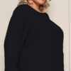 Blusa Manga Longa Crepe Plus Size