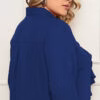 Camisa Crepe com Jabour Plus Size
