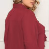 Camisa Crepe com Jabour Plus Size