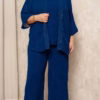 Conjunto 3 peças Bordado Manual Plus Size