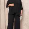 Conjunto 3 peças Bordado Manual Plus Size