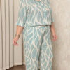 Conjunto com Camisa Crepe Jaccard Plus Size