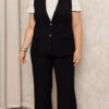 Conjunto com Colete Longo Plus Size