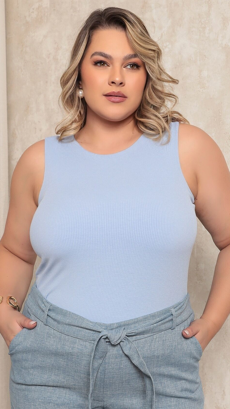 Regata Canelada Plus Size