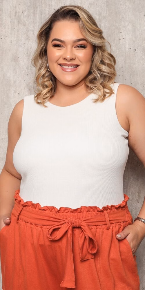 Regata Canelada Plus Size